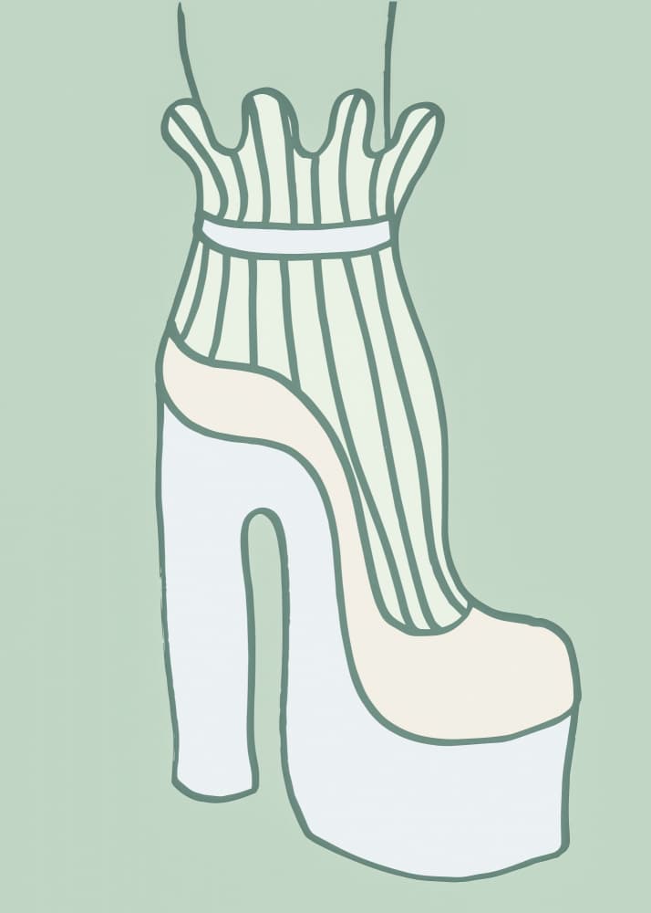 Chic Ruffled Platform by Pictufy Studio — canvas wall art
