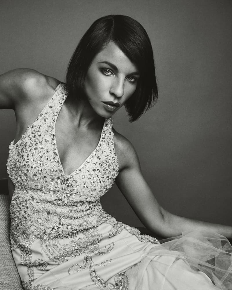Elegant Gaze Portrait by Steffen Lauterbach — canvas wall art