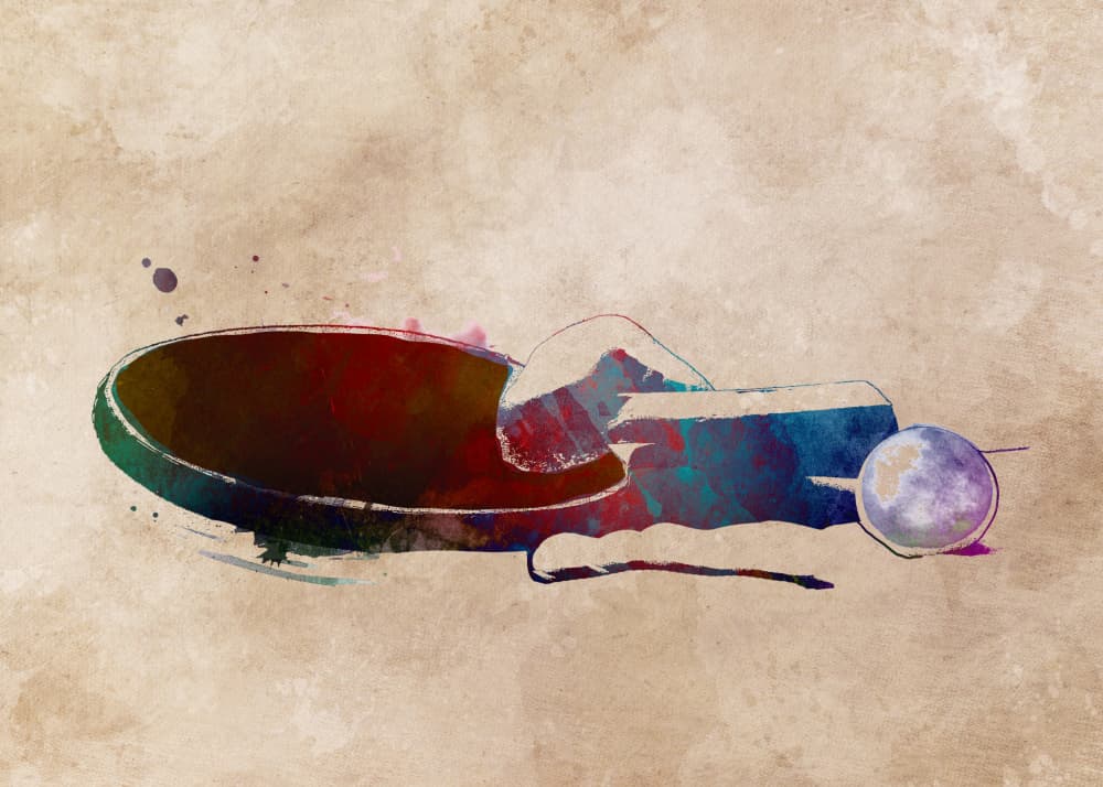 Retro Music Abstract by Justyna Jaszke — canvas wall art