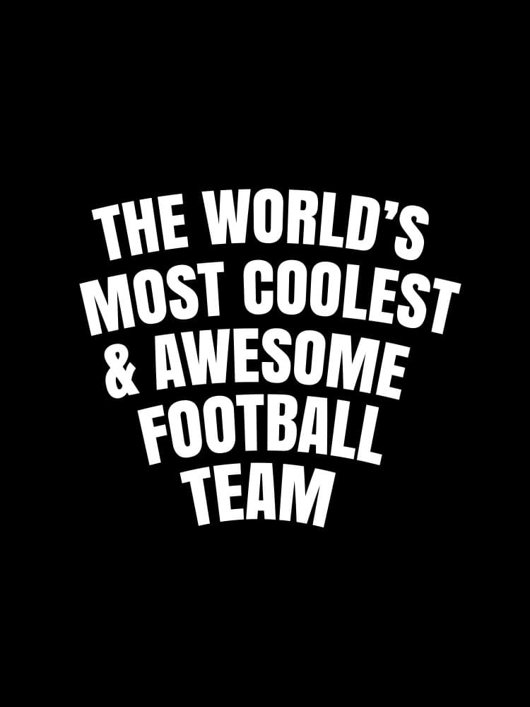 World's Coolest Football Team by Happie Eagle — canvas wall art