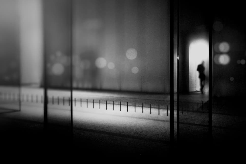 Mysterious Urban Reflection by Teruhiko Tsuchida — canvas wall art