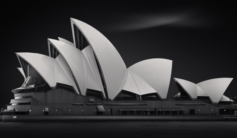 Sydney Opera House Night by Helena GARCIA HUERTAS — canvas wall art