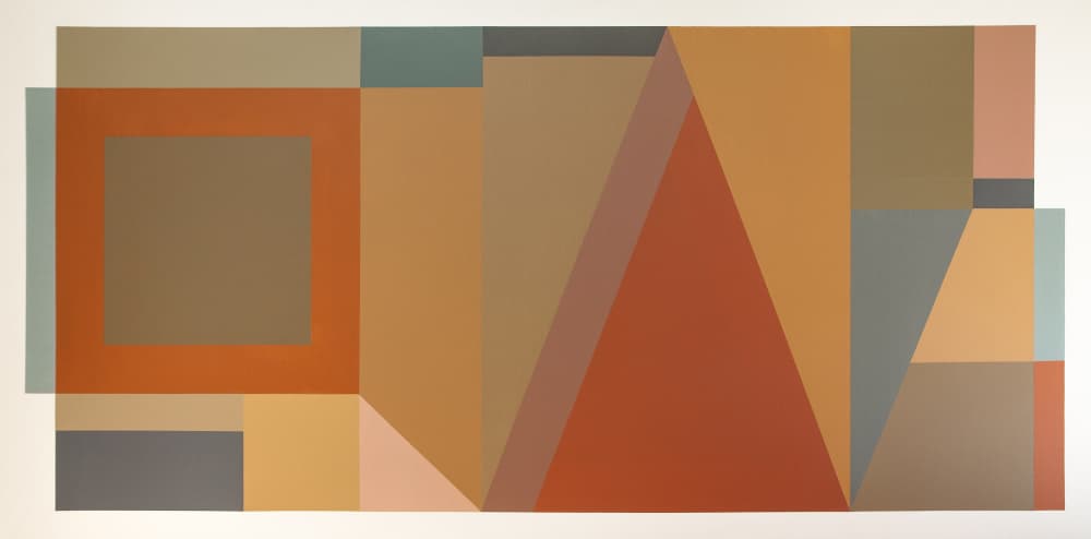 Abstract Color Blocks by Ildefonso Martín — canvas wall art
