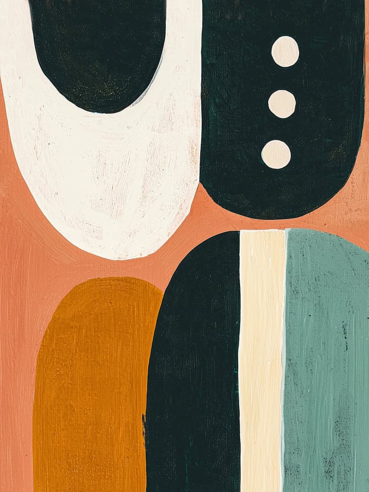 Modern Organic Shapes by Nadjaa — canvas wall art