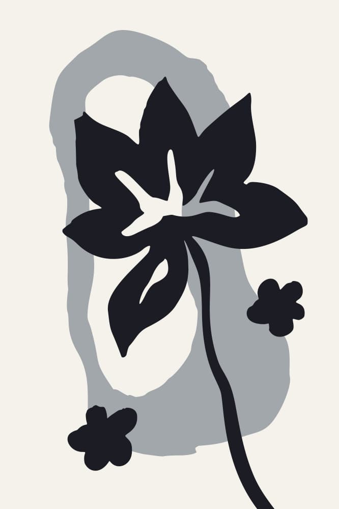 Botanical Abstract Flower by Anna Rose — canvas wall art