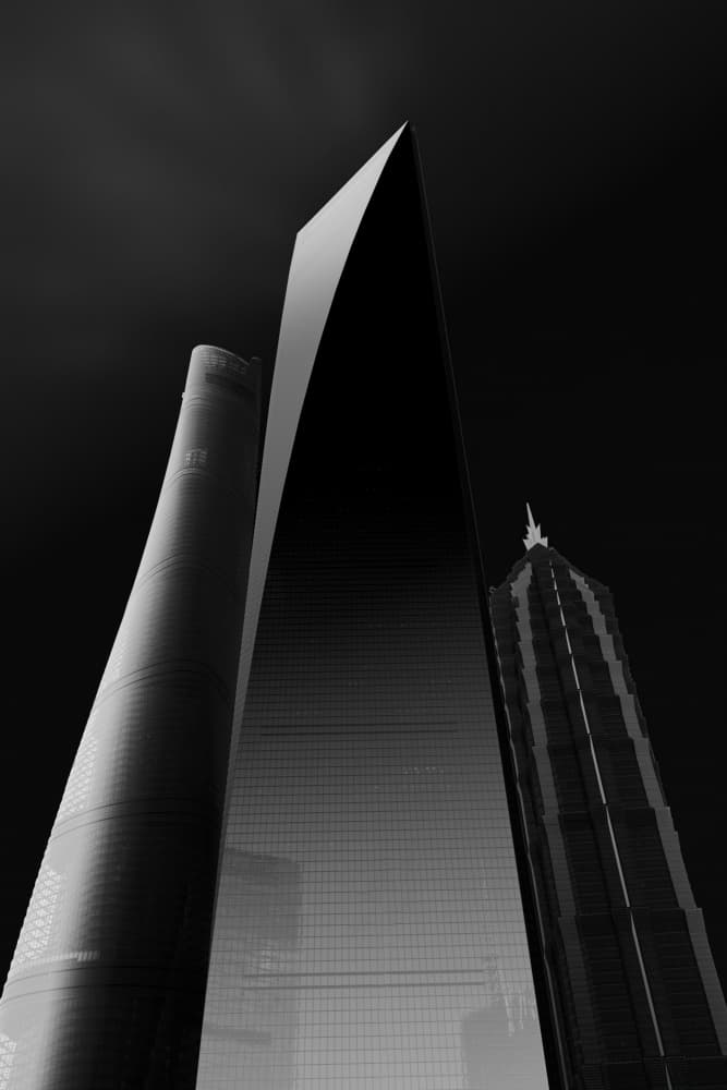 Sleek City Skyscrapers by konglingming — canvas wall art