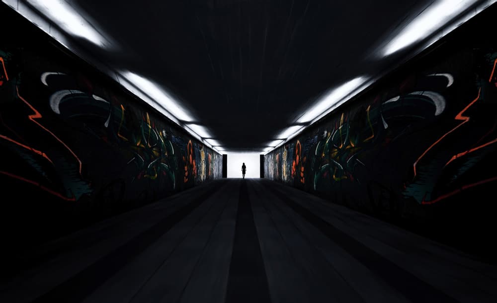 Tunnel Light Ahead by Samanta Krivec — canvas wall art