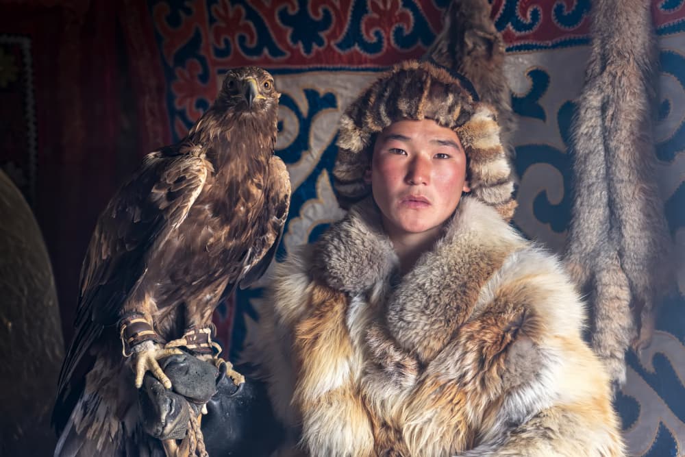 Golden Eagle Hunter by Carlos Cremades Pérez — canvas wall art