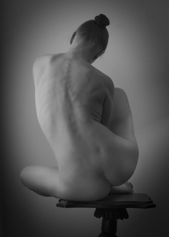 Elegant Back Study by Mel Brackstone — canvas wall art