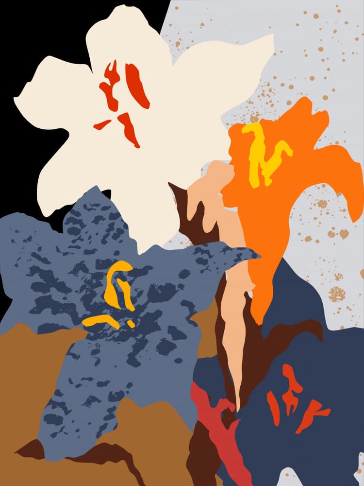 Vibrant Abstract Flowers