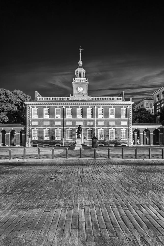 Independence Hall Grandeur by Melanie Viola — canvas wall art