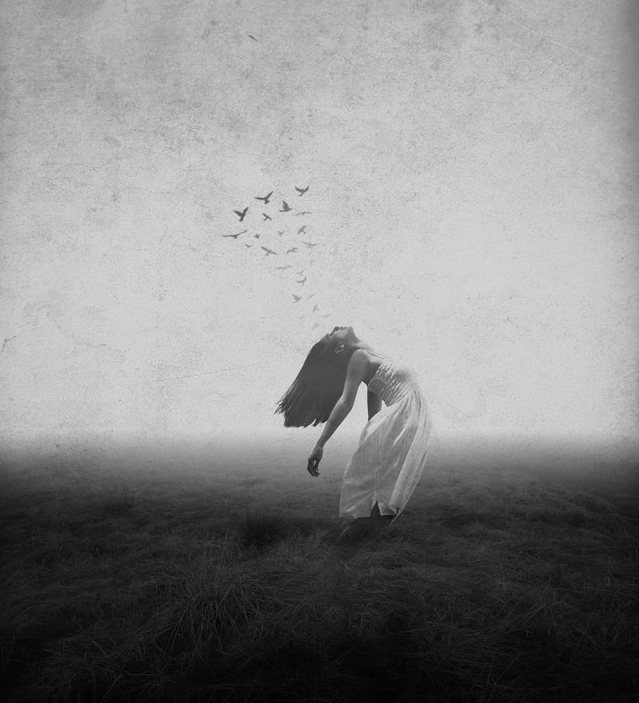 Ethereal Woman Flying by Hari Sulistiawan — canvas wall art