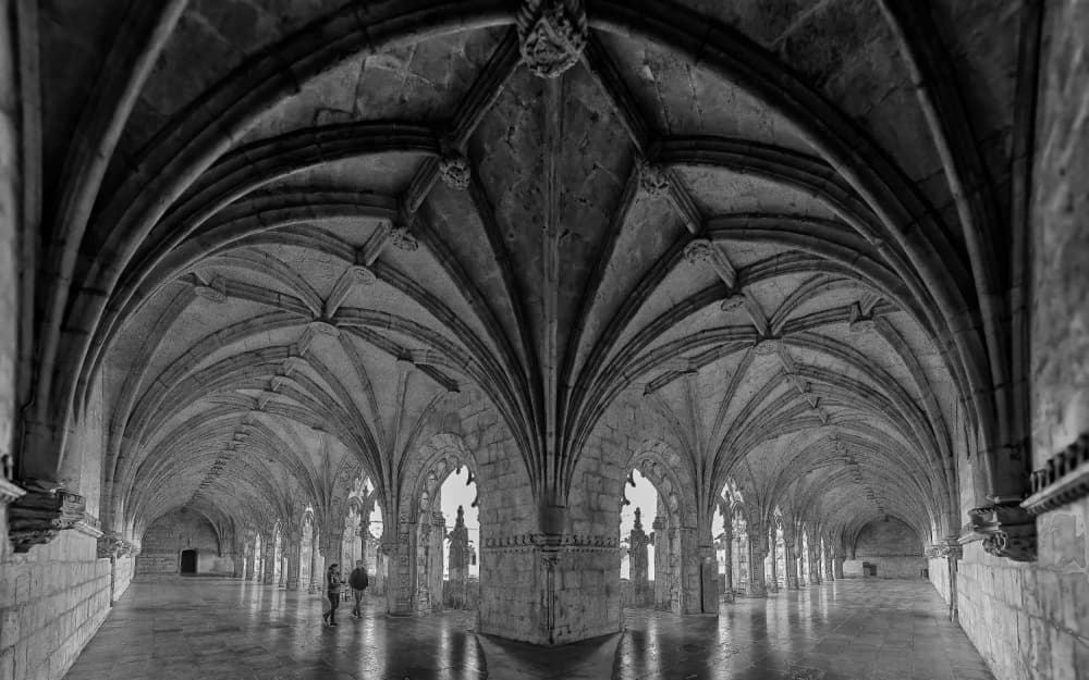 Majestic Gothic Interior by Fernando Abreu — canvas wall art