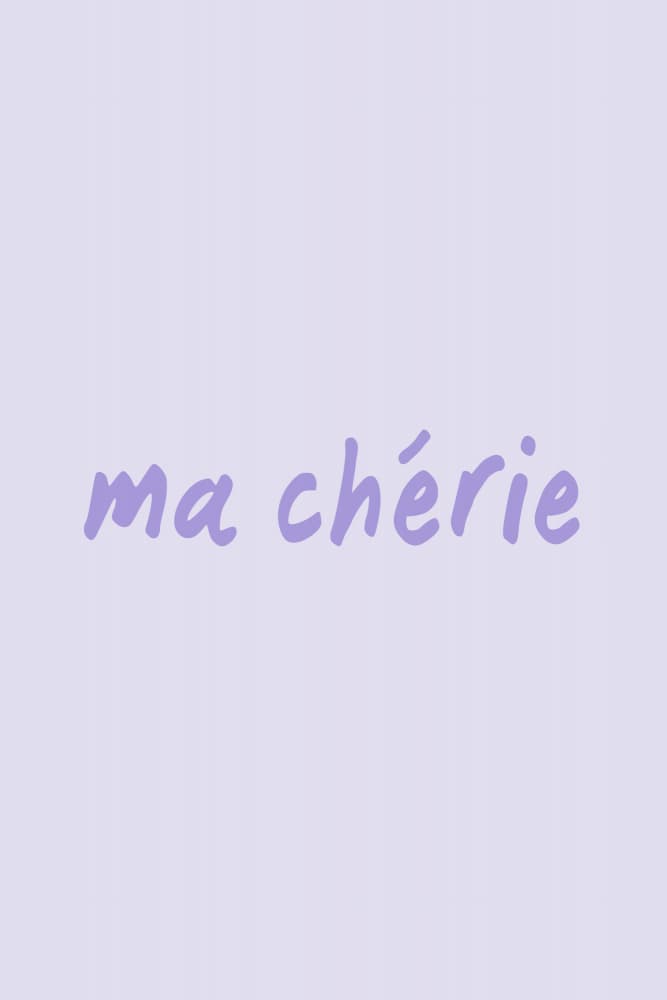 Ma Chérie Script by Karen Menzenbach — canvas wall art