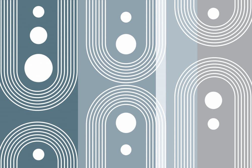 Abstract Geometric Arches by Sue Skellern — canvas wall art