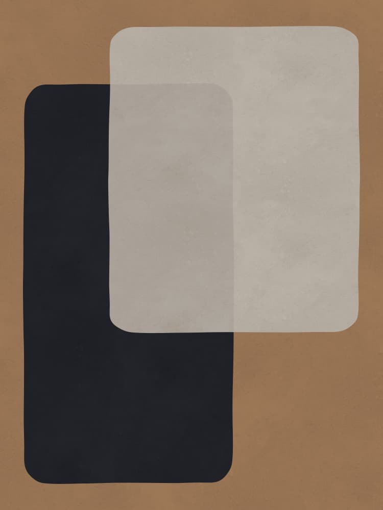 Modern Geometric Layers by Vitor Costa — canvas wall art