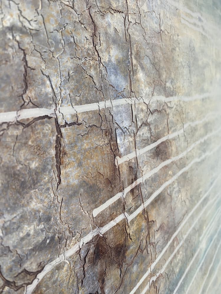 Aged Industrial Lines by Gabriela Aleksandra Szuba — canvas wall art