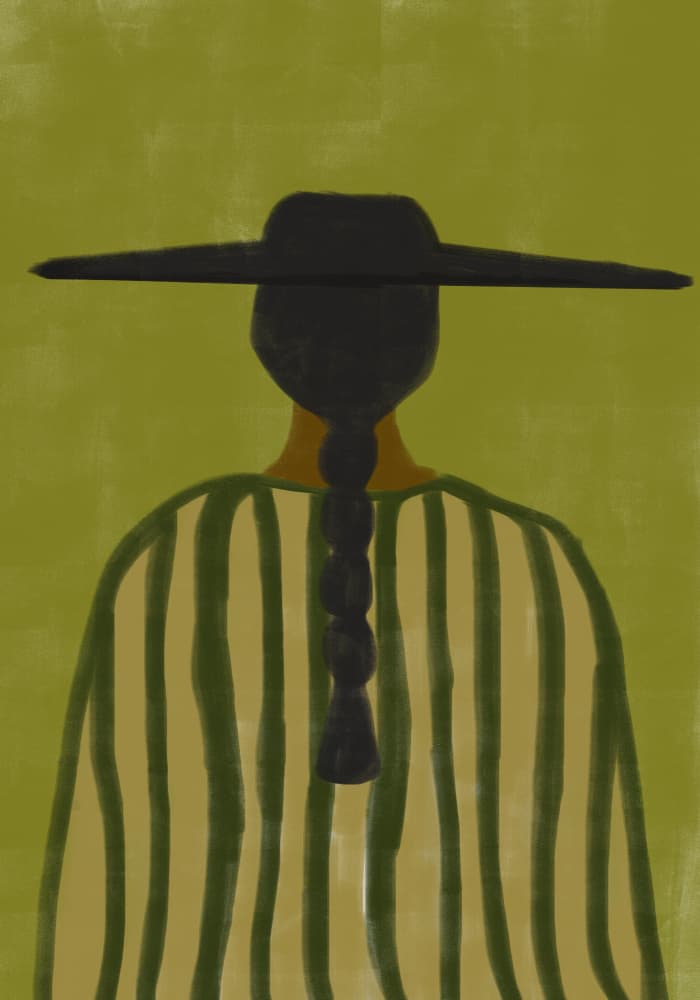 Southwester Woman by THE MIUUS STUDIO — canvas wall art