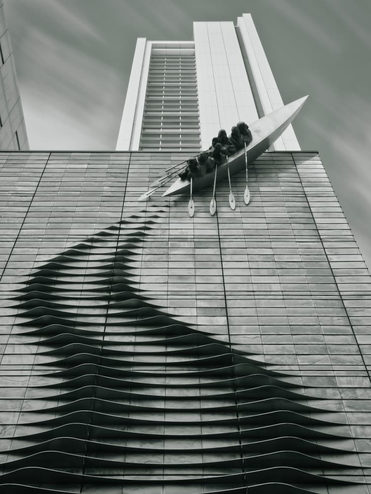 Rowing Team Ascent by Hitoshi Yamada — canvas wall art