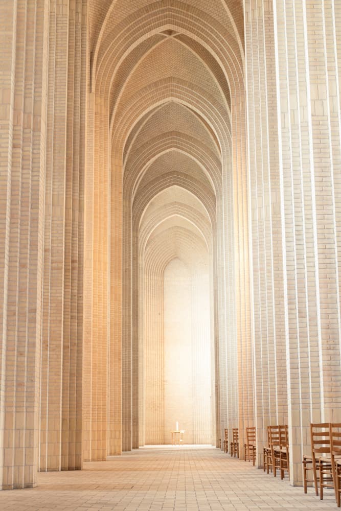 Sacred Arches Light by edengalan — canvas wall art