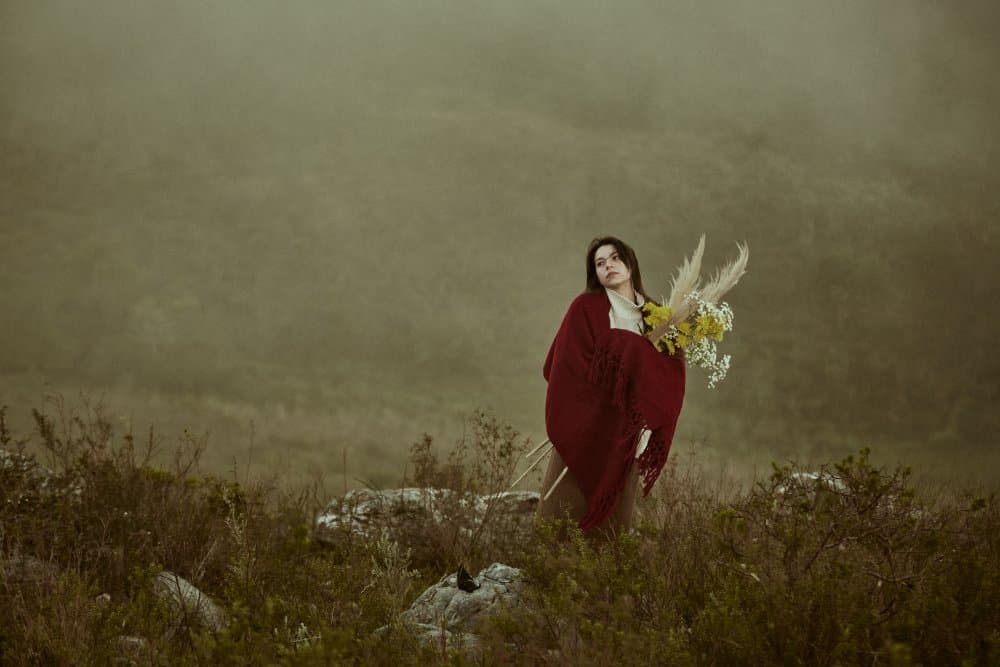 Ethereal Woman Wildflowers by Ana Paula Pereira — canvas wall art