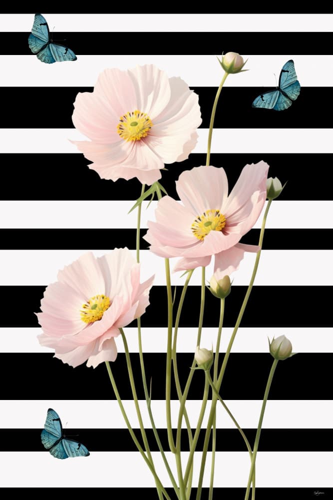 Deco Flowers #2 by Sue Skellern — canvas wall art