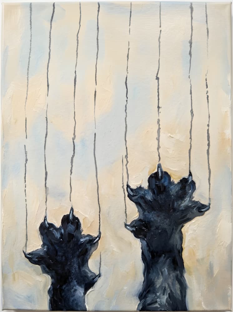 Ominous Climbing Claws by HUGO — canvas wall art
