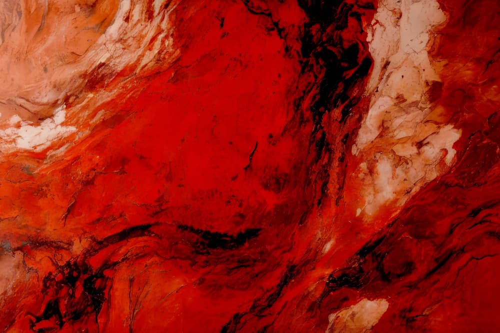Molten Red Swirls by Alpenglow Workshop — canvas wall art