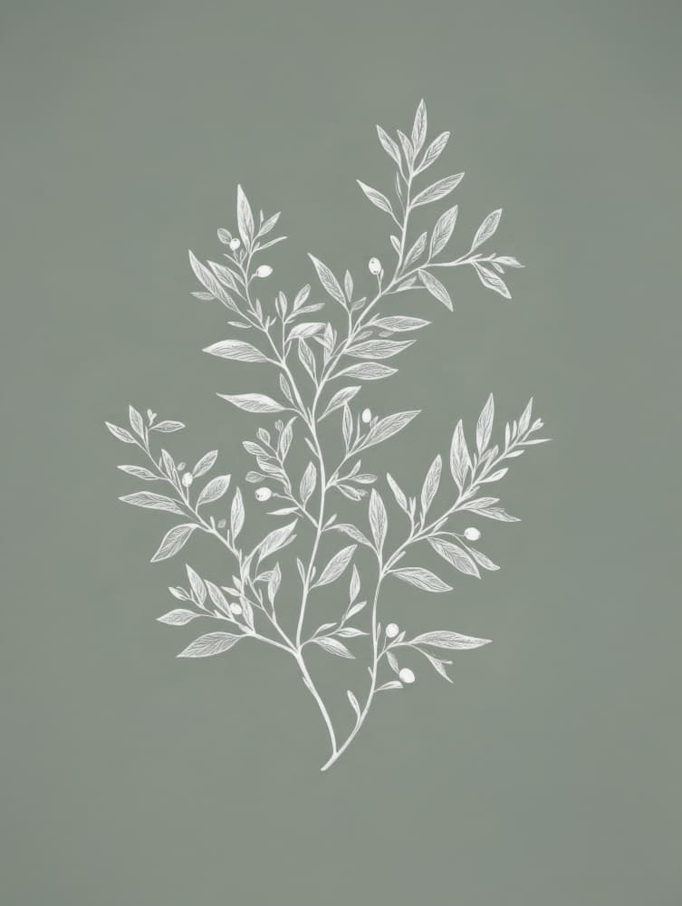 Delicate Botanical Drawing by Kathrin Pienaar — canvas wall art
