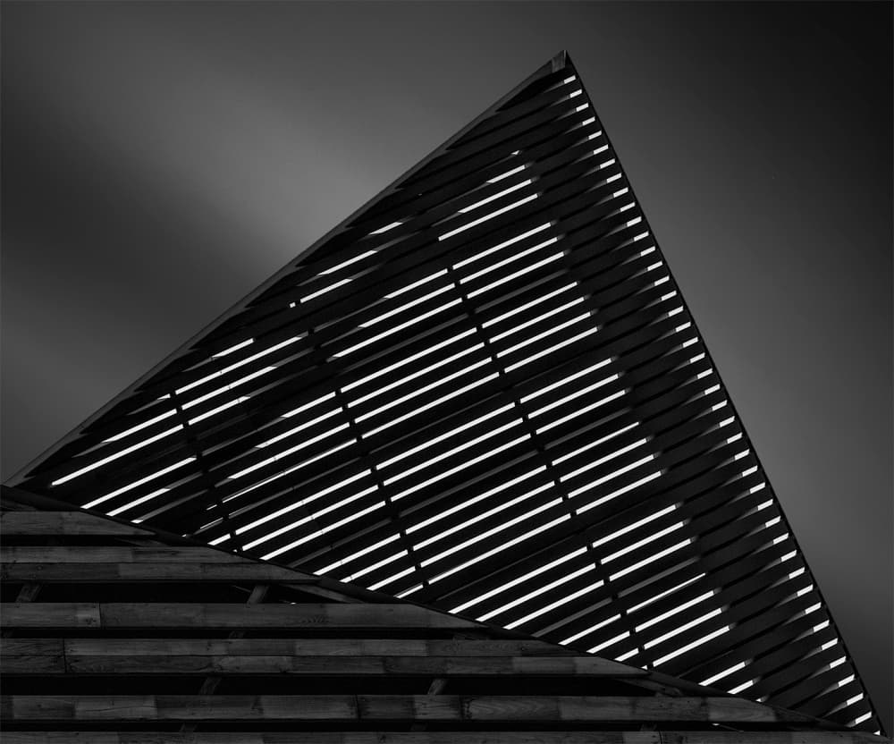Modern Geometric Lines by Jef Van den Houte — canvas wall art