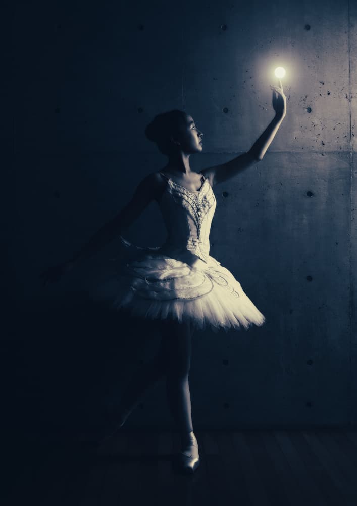 Ballerina's Glowing Light by Tetsuji Fujino — canvas wall art