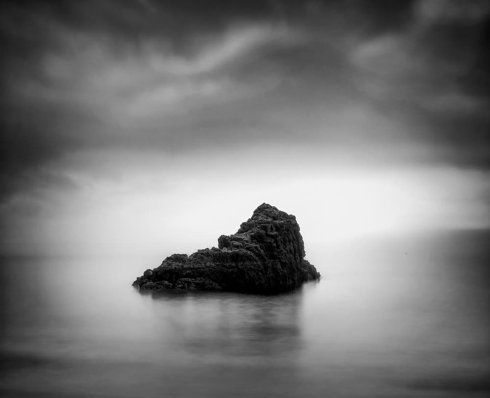 Tranquil Ocean Rock by Takafumi Yamashita — canvas wall art