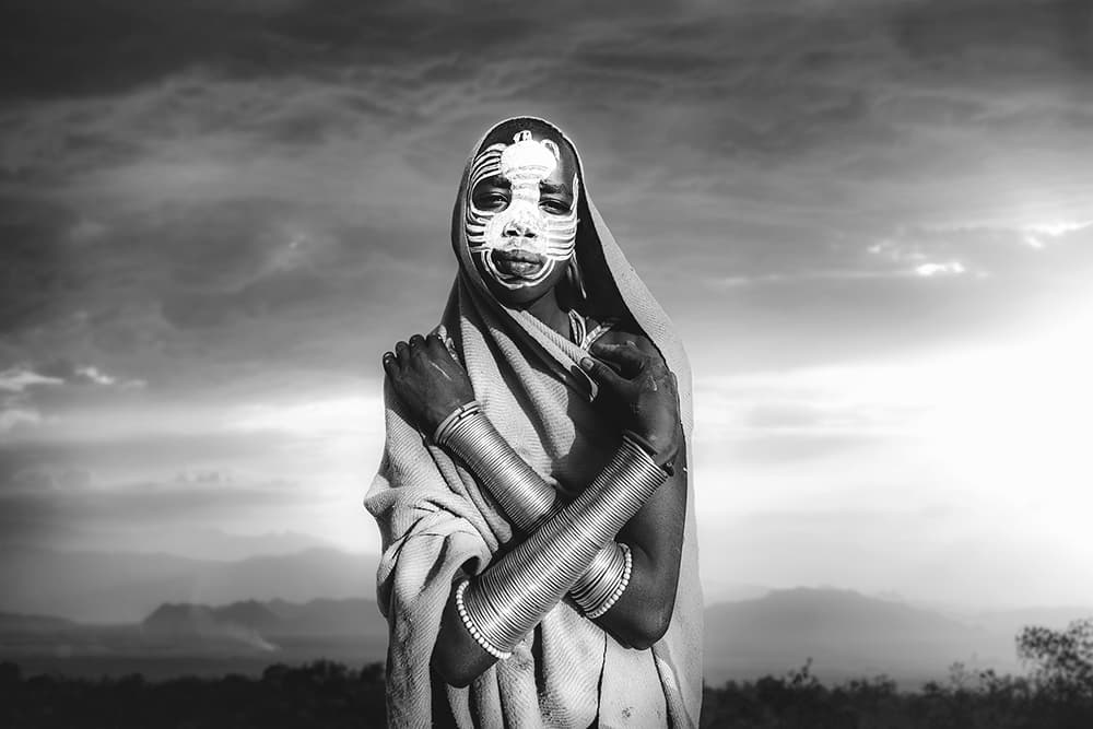 Adorned African Woman by Svetlin Yosifov — canvas wall art