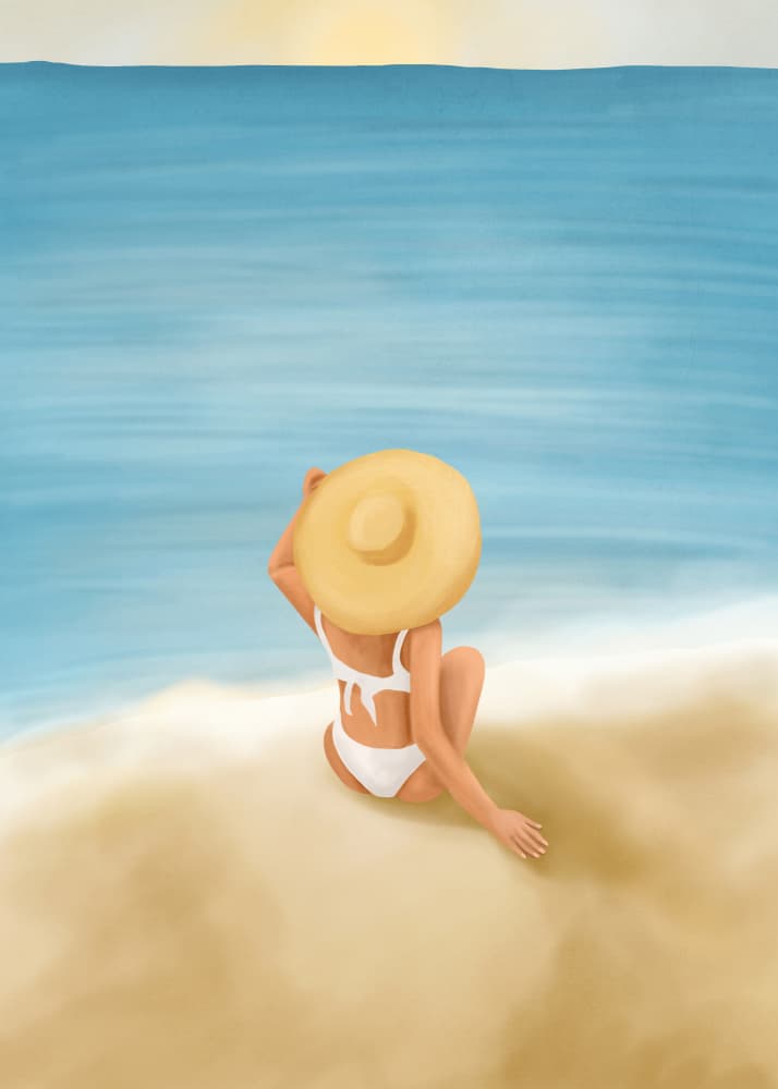 Ocean View Relaxation by Flow Line — canvas wall art