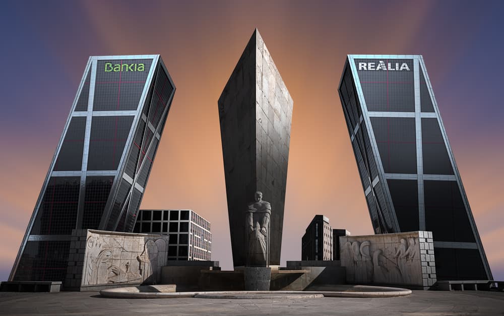 Leaning Towers Sunset by Juan López Ruiz — canvas wall art