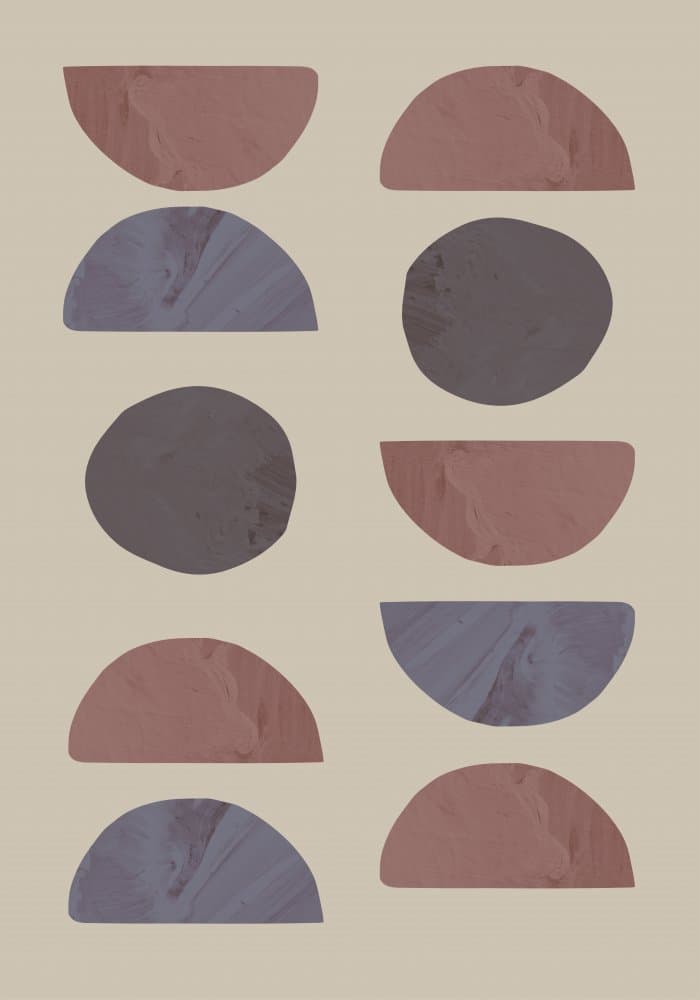 Muted Geometric Forms by Pictufy Studio — canvas wall art