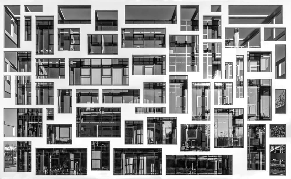 Geometric Window Facade by Stephan Rückert — canvas wall art