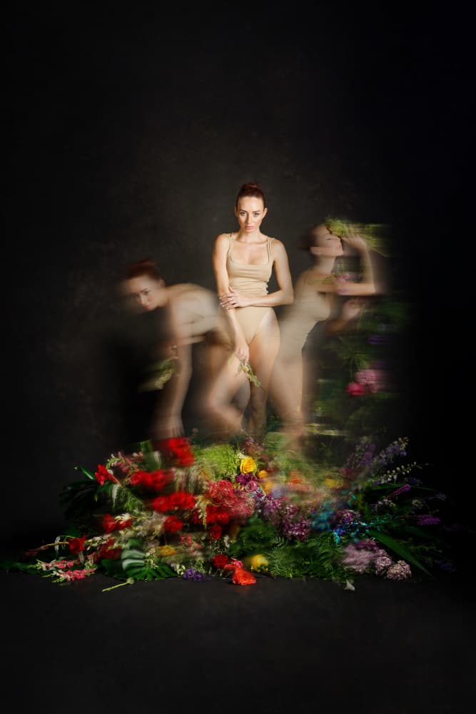 Ethereal Woman Bloom by Amalya Shandelman — canvas wall art