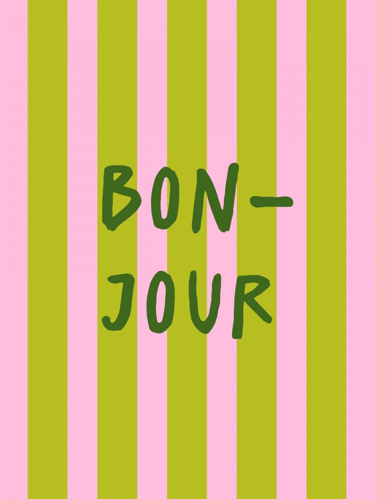 Bonjour Pink Stripes