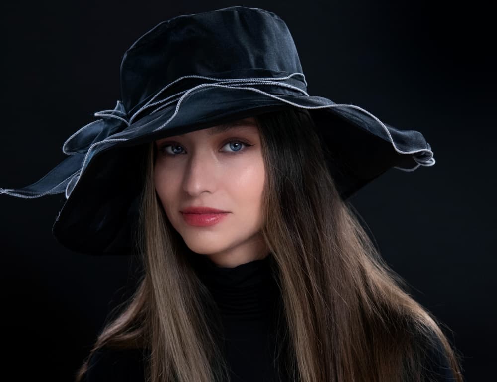 Blue Eyes Black Hat by John Yuk Kong Chung — canvas wall art