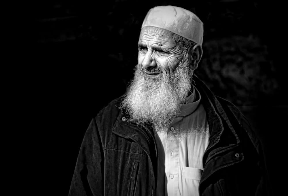 Contemplative Old Man by Fernando Alves — canvas wall art