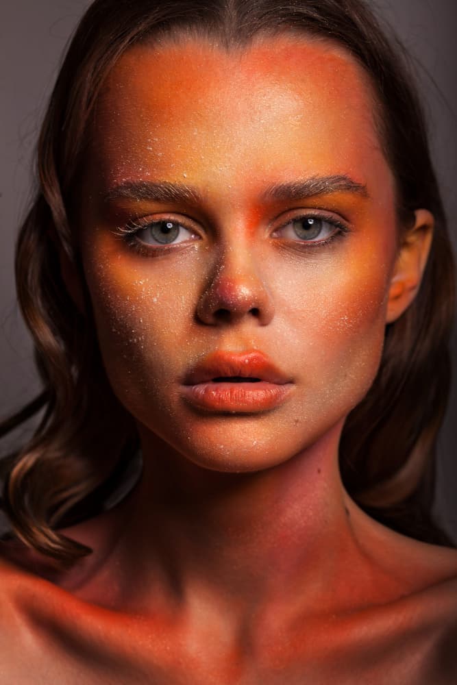 Fiery Art Portrait by Alexandr Sutula — canvas wall art