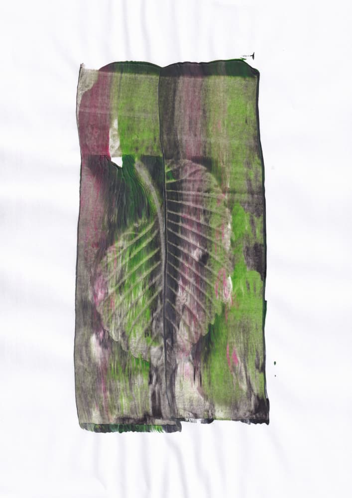Earthy Leaf Impression by Maira Ribena — canvas wall art