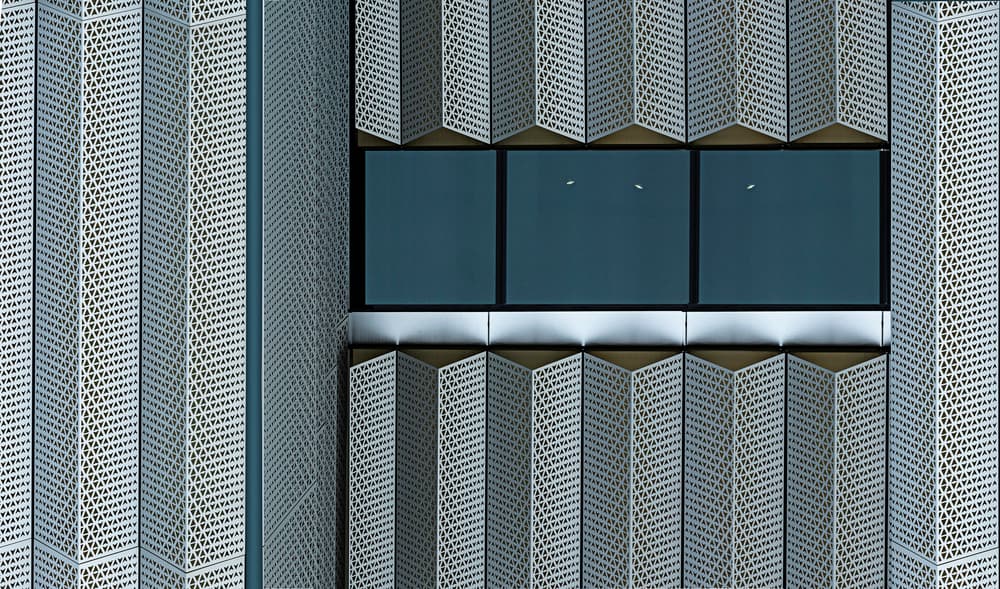 Modern Geometric Facade by Jocelyn Manning — canvas wall art