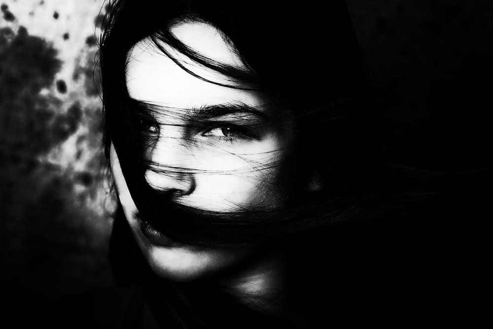 Dark Windblown Portrait by Jacob Tuinenga — canvas wall art