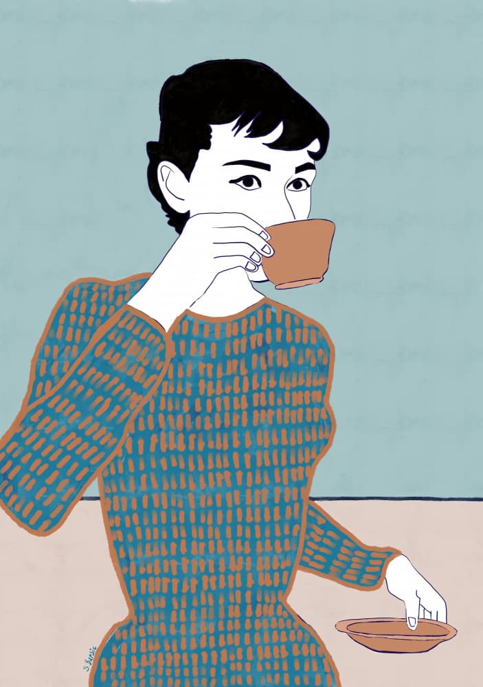 Quiet Coffee Moment by Sharyn Bursic — canvas wall art