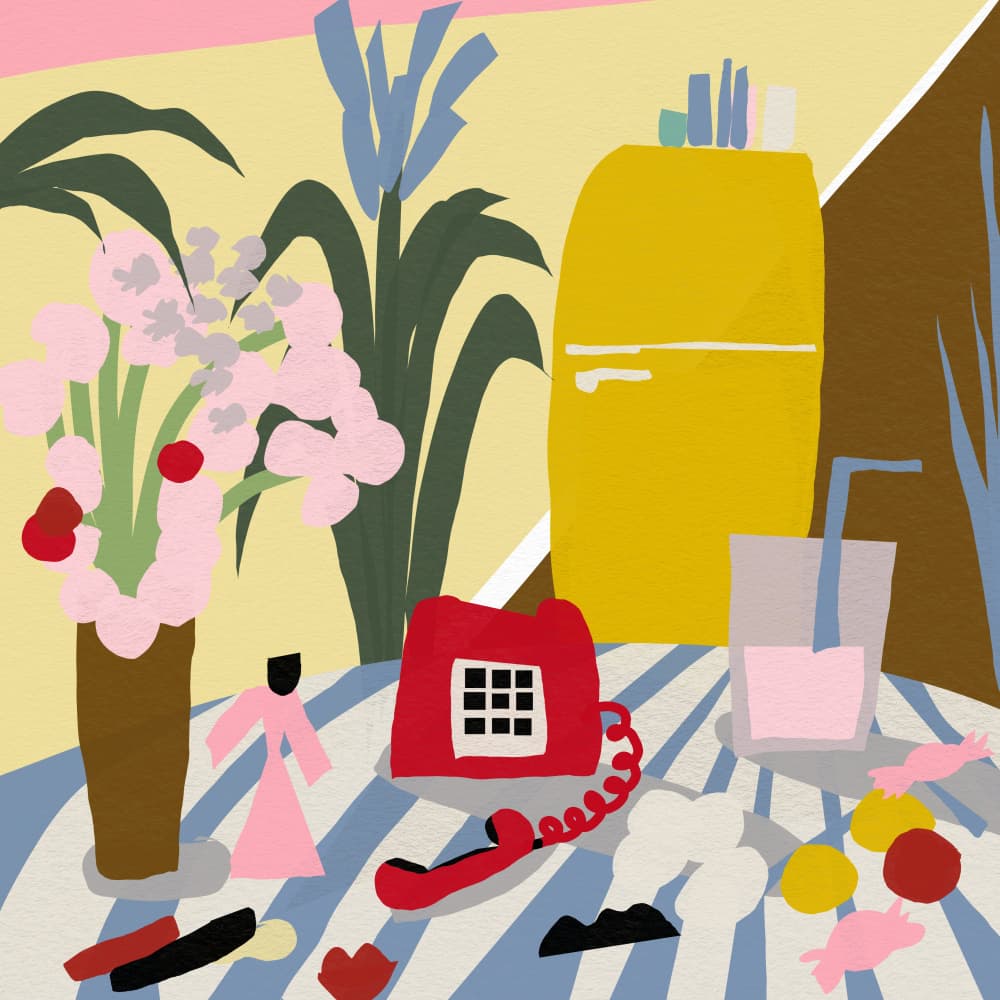 Colorful Kitchen Still Life by Josie George — canvas wall art