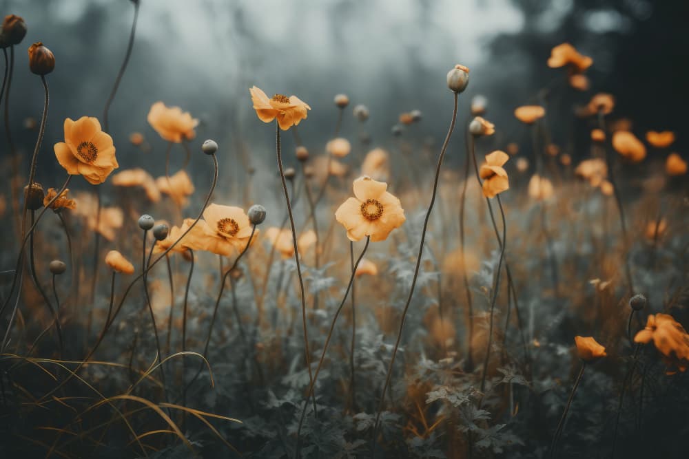 Golden Poppy Dream by Treechild — canvas wall art