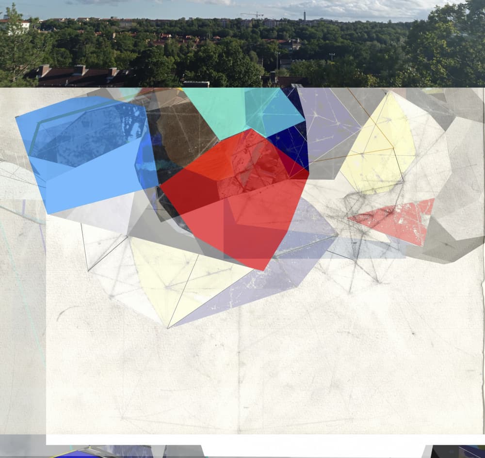 Geometric City Landscape by Stefan Fransson — canvas wall art