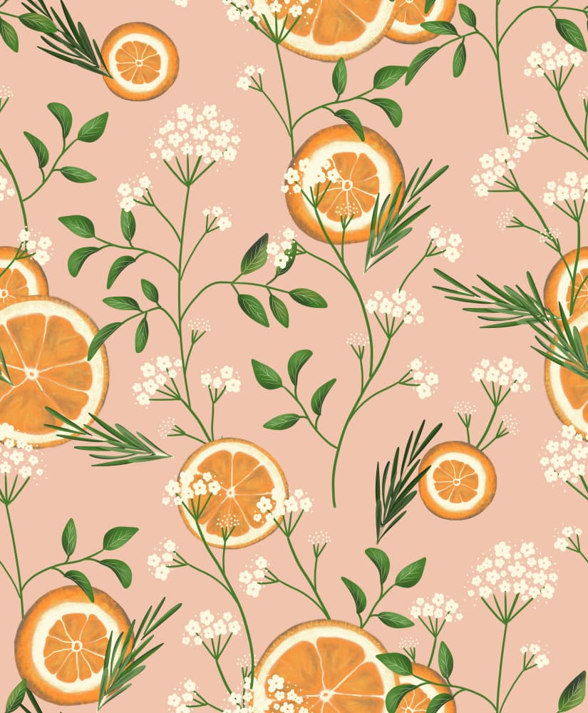 Elderflowers and Oranges by Anis Illustration — canvas wall art
